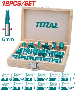 Alternative view of Set frese per legno gambo 6mm